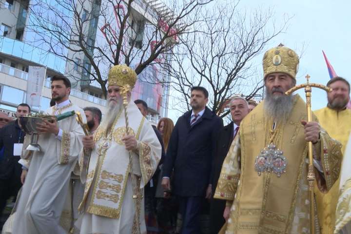 Глава Московської церкви в Україні Онуфрій взяв участь у протесті проти влади Чорногорії
