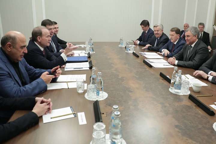 Однопартійці Медведчука зустрілися з депутатами російської Держдуми
