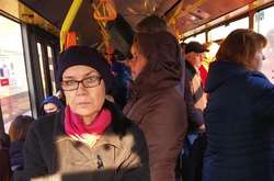 Переповнений тролейбус №6, ранок 18 березня 2020 р.