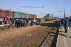 Залізничні колії у Фастові перекриті