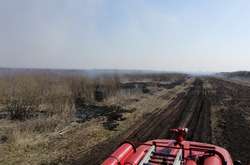 Торфовище горить окремими осередками