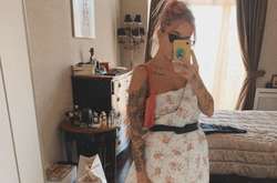 Дочь продюсера Ирины Горовой Наталья пошла дальше и сделала себе платье не только с подушки, но и из одеяла