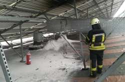 Загорання виникло в електрощитовій під сонячною батареєю