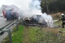 Вогонь повністю знищив автомобіль ЗАЗ