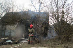 У Житомирській області вогонь з сухої трави перекинувся на будинки у селищі
