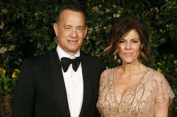 Голливудский актер Том Хэнкс с женой