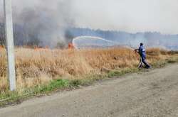 Ліквідація пожежі біля хутору Мриги