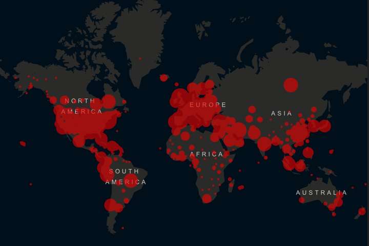 Кількість жертв Covid-19 у світі перевищила 170 тисяч