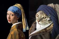 Лучшие пародии на известные картины с участием питомцев (фото)