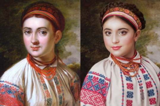 У Вінниці відтворили сорочку з картини XIX-го сторіччя