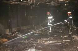 Возле вокзала в Киеве сгорели киоски