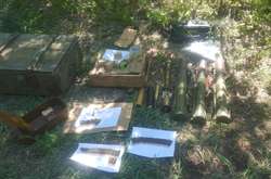 На Донбассе обнаружен тайник с оружием, которое могло быть использовано для диверсий