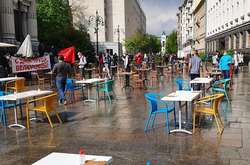 Ресторатори влаштували «виставу» під вікнами Офісу президента, щоб домогтися дозволу на частковий старт бізнесу в умовах карантину