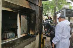 Горів газовий стояк біля будинку