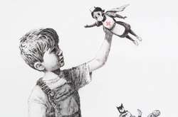 Медсестра-супергерой. Бэнкси показал новую картину (фото)