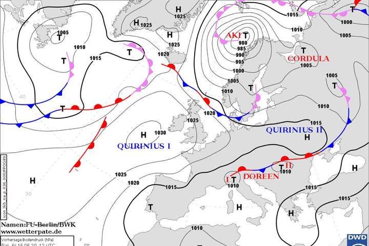Україну накриє антициклон Quirinius: прогноз погоди на 15 травня 