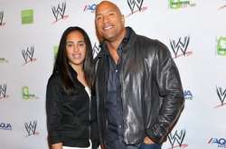 Голливудский актер Дуэйн Джонсон с дочерью