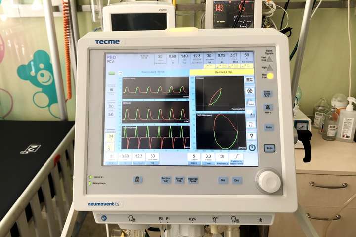 У лікарні Одеси закупили нові апарати штучної вентиляції легень