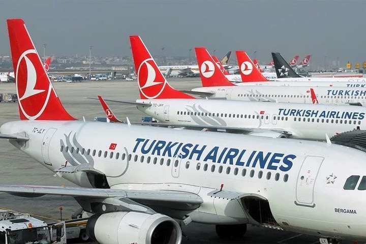 Turkish Airlines назвала дату відновлення міжнародних перельотів
