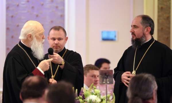 Патріарх Філарет привітав митрополита Епіфанія