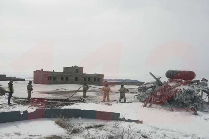 Оприлюднено відео падіння вертольота на Чукотці 