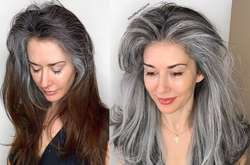 Парикмахер отказывается прятать седину клиенток, а наоборот — заставляет ей гордиться (фото)