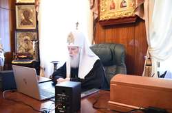 Патріарх Філарет вийшов у Zoom