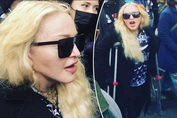 Мадонна вийшла на милицях. Як пройшов марш на підтримку темношкірих у Лондоні (фото, відео)