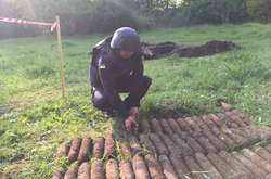 У сільському парку на Вінниччині сапери виявили понад 600 артилерійських снарядів