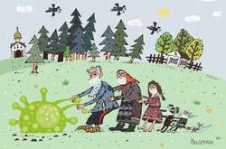 В Китае прошел первый международный конкурс карикатур на тему коронавируса (фото)