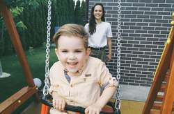 Юлия Санина с сыном