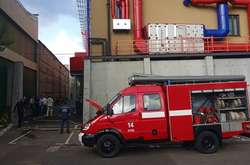 У Києві горіла адмінбудівля