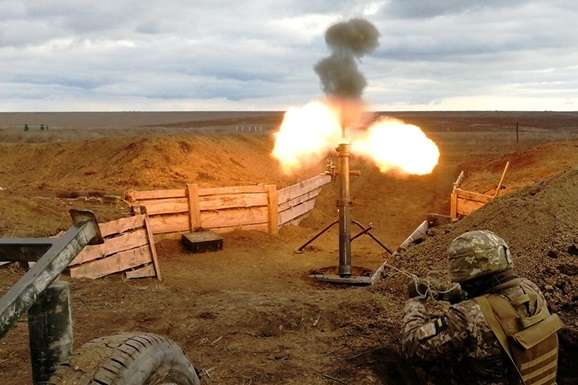 Бойовики під Кримським стріляли із заборонених мінометів