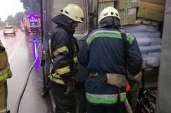 Ліквідація пожежі в автомобілі Merсedes Sprinter