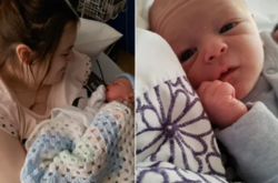  21-летняя шотландка Дейзи Янг родила сына 