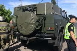 В Харьковской области военная колонна попала в ДТП