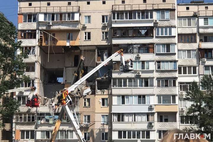 МВД назвало основную версию взрыва многоэтажки в Киеве