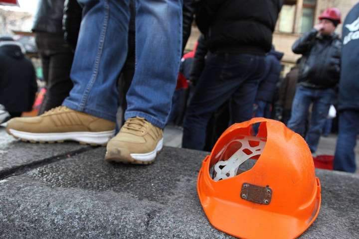 Акции протеста шахтеров в столице. ДТЭК назвал ответственного