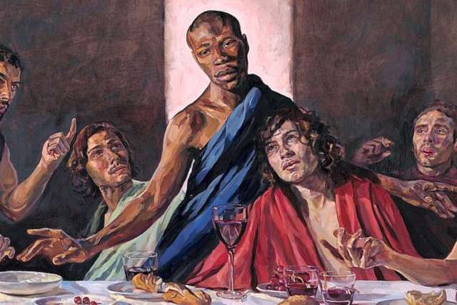 На вівтарі британського собору з'явилася «Таємна вечеря» з чорношкірим Христом