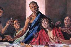 На вівтарі британського собору з'явилася «Таємна вечеря» з чорношкірим Христом