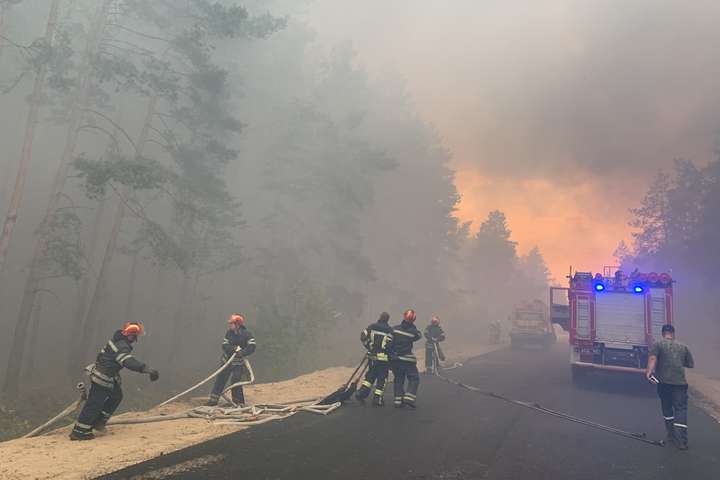 Масштабна лісова пожежа на Луганщині: вогонь досяг двох селищ, є загиблі (фото)