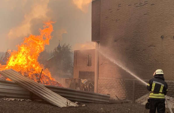 Рятувальники загасили один із осередків пожежі на Луганщині 