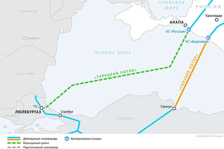 Турция отказывается от российского газа. «Голубой поток» в простое с мая