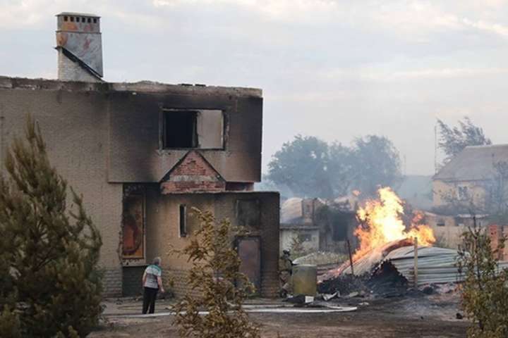 Влада Луганщини назвала суму збитків від лісових пожеж
