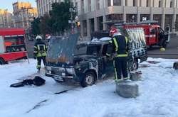 Пожежа виникла в автомобілі ВАЗ