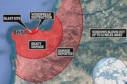 Сейсмологи: вибух у Бейруті еквівалентний силі землетрусу магнітудою 4,5
