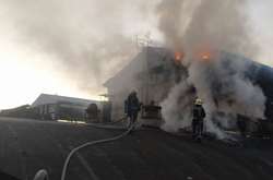 На заводі в Київській області сталася пожежа (фото)