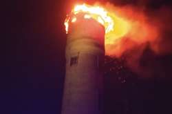 Виникло загорання перекриття башти