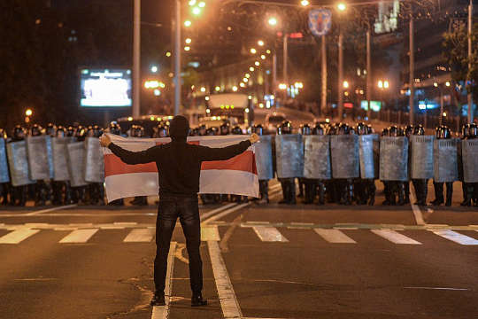 Протесты в столице Беларуси внесены на карту города