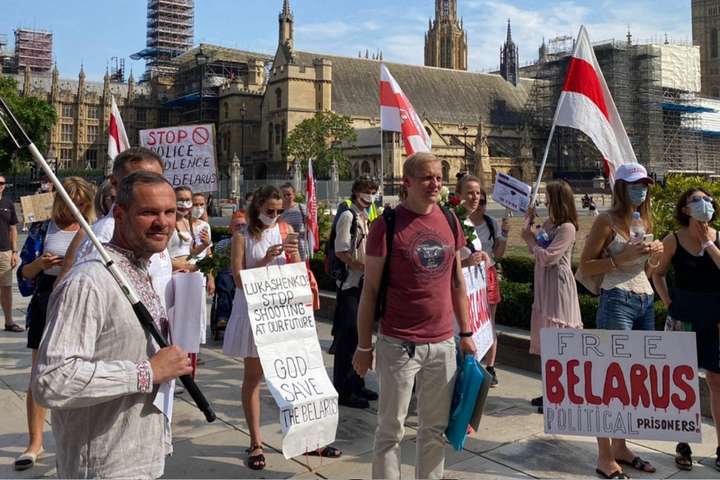 У Лондоні пройшла акція протесту білорусів